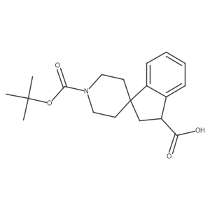 1a(2)-(1,1-Dimethylethyl) (3R)-2,3-dihydrospiro[1H-indene-1,4a(2)-piperidine]-1a(2),3-dicarboxylate Structure