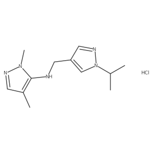 N-[(1-isopropyl-1H-pyrazol-4-yl)methyl]-1,4-dimethyl-1H-pyrazol-5-amine Structure