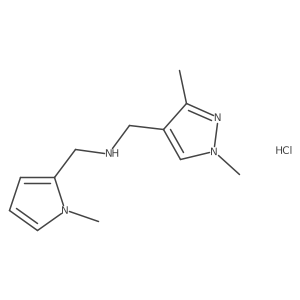 1-(1,3-dimethyl-1H-pyrazol-4-yl)-N-[(1-methyl-1H-pyrrol-2-yl)methyl]methanamine Structure
