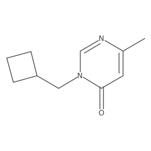 3-(Cyclobutylmethyl)-6-methyl-3,4-dihydropyrimidin-4-one结构式