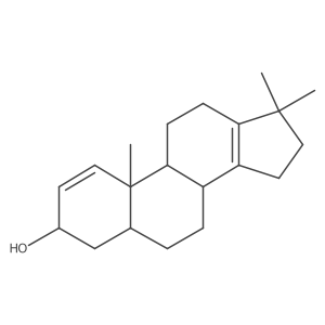 (3S,5R,8R,9S,10R)-10,17,17-trimethyl-4,5,6,7,8,9,11,12,15,16-decahydro-3H-cyclopenta[a]phenanthren-3-ol结构式