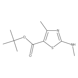 Tert-butyl 4-methyl-2-(methylamino)-1,3-thiazole-5-carboxylate Structure