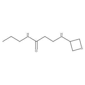 N-Propyl-3-(thietan-3-ylamino)propanamide结构式