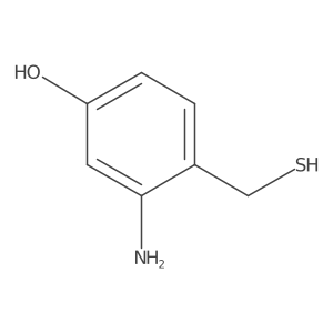 3-Amino-4-(mercaptomethyl)phenol结构式
