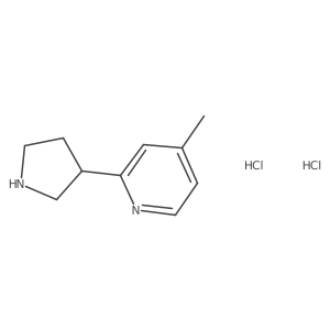 4-Methyl-2-(pyrrolidin-3-yl)pyridine dihydrochloride Structure