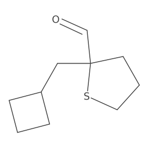 2-(Cyclobutylmethyl)thiolane-2-carbaldehyde Structure