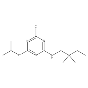 1,3,5-Triazin-2-amine, 4-chloro-N-(2,2-dimethylbutyl)-6-(1-methylethoxy)-结构式