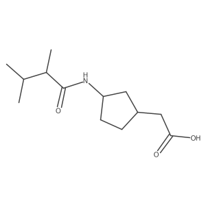 2-[3-(2,3-Dimethylbutanamido)cyclopentyl]acetic acid Structure
