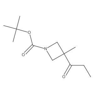 Tert-butyl 3-methyl-3-propanoylazetidine-1-carboxylate Structure