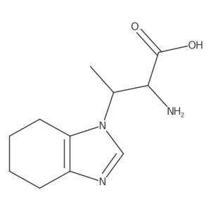 2-amino-3-(4,5,6,7-tetrahydro-1H-1,3-benzodiazol-1-yl)butanoic acid Structure
