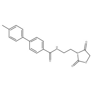 N-(2-(2,4-dioxooxazolidin-3-yl)ethyl)-4'-methyl-[1,1'-biphenyl]-4-carboxamide Structure