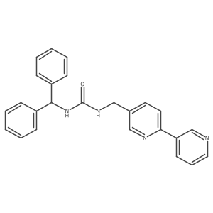 1-([2,3'-Bipyridin]-5-ylmethyl)-3-benzhydrylurea Structure