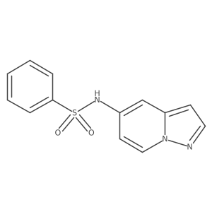 N-(pyrazolo[1,5-a]pyridin-5-yl)benzenesulfonamide结构式