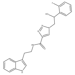 N-(2-(1H-indol-3-yl)ethyl)-1-(2-(2-fluorophenyl)-2-hydroxyethyl)-1H-1,2,3-triazole-4-carboxamide Structure