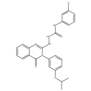 1-(3-chlorophenyl)-3-[[3-(3-isopropoxyphenyl)-4-oxo-quinazolin-2-yl]amino]urea结构式