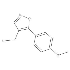 4-(Chloromethyl)-5-(4-methoxyphenyl)isoxazole Structure