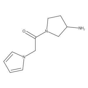 1-(3-aminopyrrolidin-1-yl)-2-(1H-pyrrol-1-yl)ethan-1-one结构式