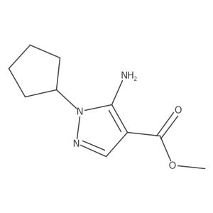 Methyl 5-amino-1-cyclopentylpyrazole-4-carboxylate Structure