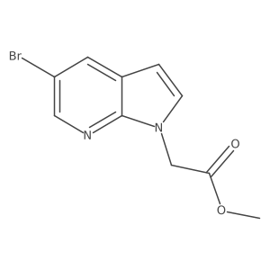 methyl 2-{5-bromo-1H-pyrrolo[2,3-b]pyridin-1-yl}acetate Structure