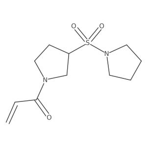 1-[3-(Pyrrolidine-1-sulfonyl)pyrrolidin-1-yl]prop-2-en-1-one Structure
