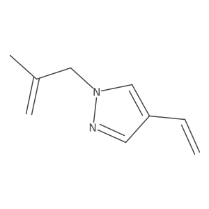 4-ethenyl-1-(2-methylprop-2-en-1-yl)-1H-pyrazole Structure