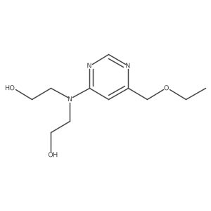 2-{[6-(Ethoxymethyl)pyrimidin-4-yl](2-hydroxyethyl)amino}ethan-1-ol Structure