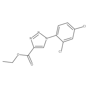 ethyl 1-(2,4-dichlorophenyl)-1H-1,2,3-triazole-4-carboxylate Structure