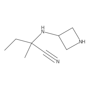 2-(Azetidin-3-ylamino)-2-methylbutanenitrile Structure