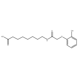8-(2-(2-Hydroxyphenoxy)acetamido)octanoic acid结构式