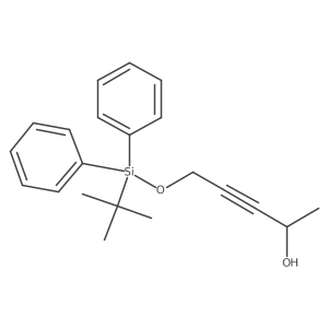 5-[[(1,1-Dimethylethyl)diphenylsilyl]oxy]-3-pentyn-2-ol结构式