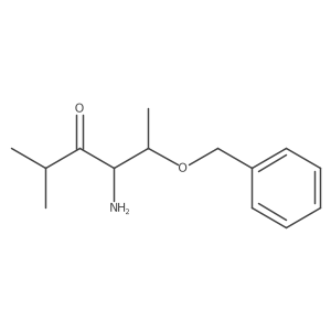 (4R,5S)-4-amino-5-(benzyloxy)-2-methylhexan-3-one结构式