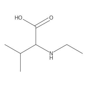 (2R)-2-(ethylamino)-3-methylbutanoic acid结构式