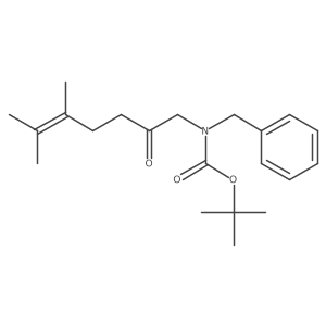tert-butyl N-benzyl-N-(5,6-dimethyl-2-oxohept-5-en-1-yl)carbamate Structure