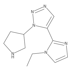 5-(1-ethyl-1H-imidazol-2-yl)-1-(pyrrolidin-3-yl)-1H-1,2,3-triazole Structure