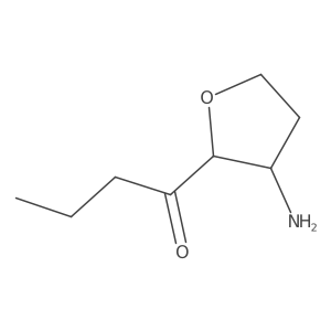 1-(3-Aminooxolan-2-yl)butan-1-one结构式
