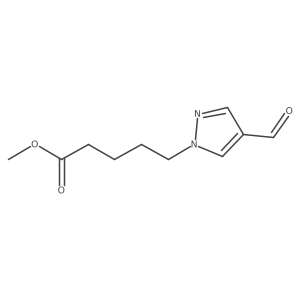 methyl 5-(4-formyl-1H-pyrazol-1-yl)pentanoate Structure