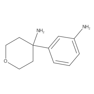 4-(3-Aminophenyl)oxan-4-amine结构式