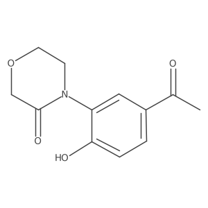 4-(5-Acetyl-2-hydroxyphenyl)morpholin-3-one Structure