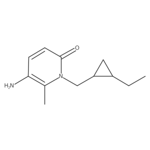 5-Amino-1-[(2-ethylcyclopropyl)methyl]-6-methyl-1,2-dihydropyridin-2-one Structure