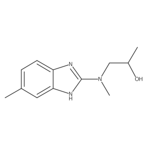 1-[methyl(6-methyl-1H-1,3-benzodiazol-2-yl)amino]propan-2-ol Structure