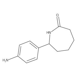 7-(4-Aminophenyl)azepan-2-one结构式