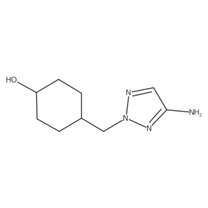 4-[(4-amino-2H-1,2,3-triazol-2-yl)methyl]cyclohexan-1-ol Structure