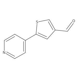5-(Pyridin-4-yl)thiophene-3-carbaldehyde Structure