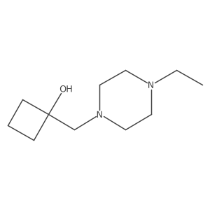 1-[(4-Ethylpiperazin-1-yl)methyl]cyclobutan-1-ol结构式