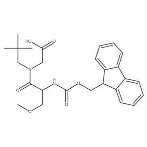 2-[(2S)-N-(2,2-dimethylpropyl)-2-({[(9H-fluoren-9-yl)methoxy]carbonyl}amino)-3-methoxypropanamido]acetic acid结构式