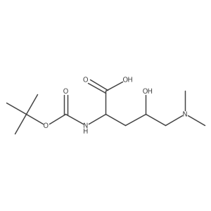 2-{[(Tert-butoxy)carbonyl]amino}-5-(dimethylamino)-4-hydroxypentanoic acid Structure