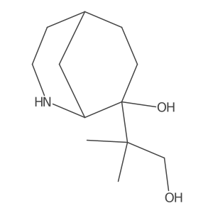 8-(1-Hydroxy-2-methylpropan-2-yl)-2-azabicyclo[3.3.1]nonan-8-ol Structure