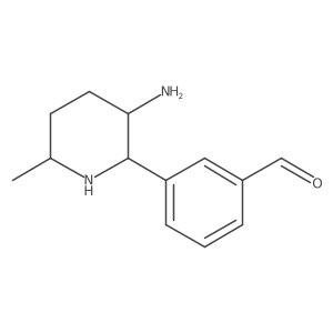 3-(3-Amino-6-methylpiperidin-2-yl)benzaldehyde Structure