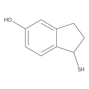 1-sulfanyl-2,3-dihydro-1H-inden-5-ol结构式