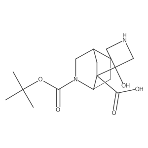 2-[(Tert-butoxy)carbonyl]-6-(3-hydroxyazetidin-3-yl)-2-azabicyclo[2.2.2]octane-6-carboxylic acid Structure